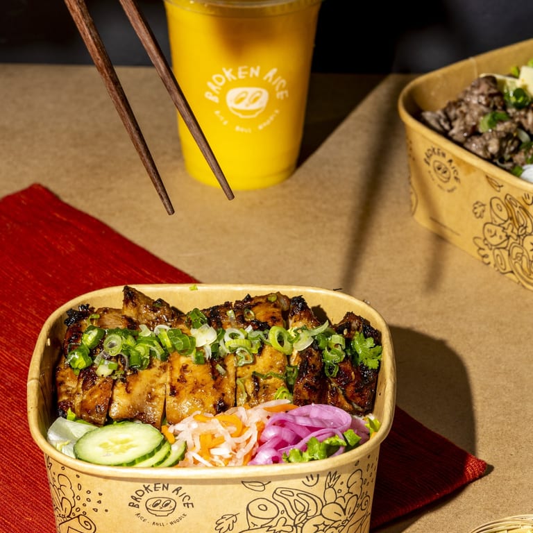 Start with the Lemongrass Chicken